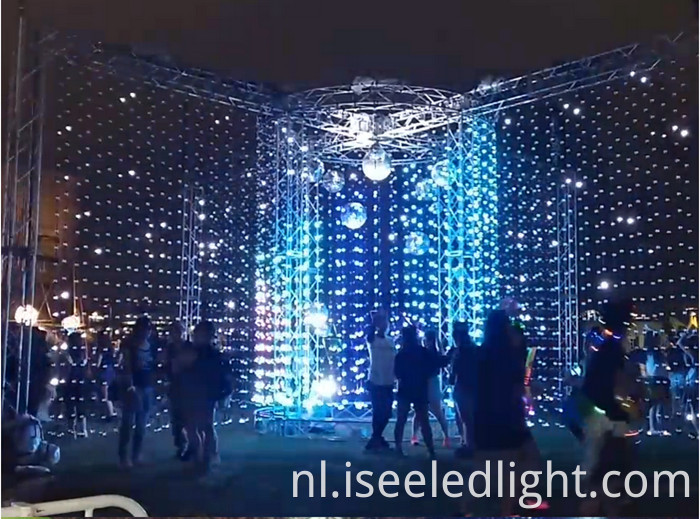 dmx led 3d ball string for stage